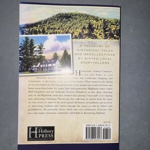 NEW The History Press Remembering Highlands, NC 9781596297913 American Chronicle